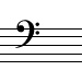 sub-bass clef